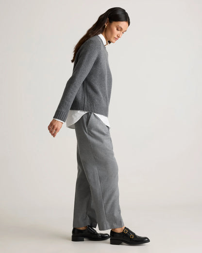 Luxe Baby Cashmere Crewneck Sweater - XS / Creamy Cortado