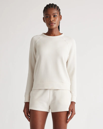 SuperSoft Fleece Crew - XS / Smoked Thyme Green