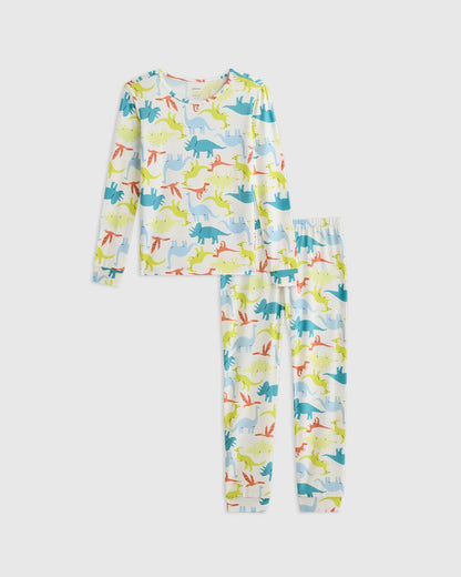 Bamboo Long Sleeve and Pant Pajama Set - 2T / Wildflower Dreams