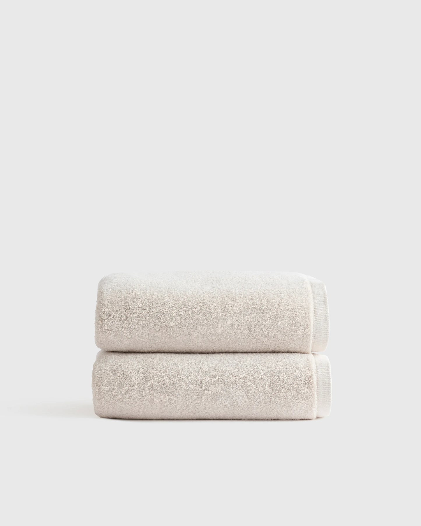Plush Organic Turkish Cotton Bath Towel (Set of 2) - One Size / White