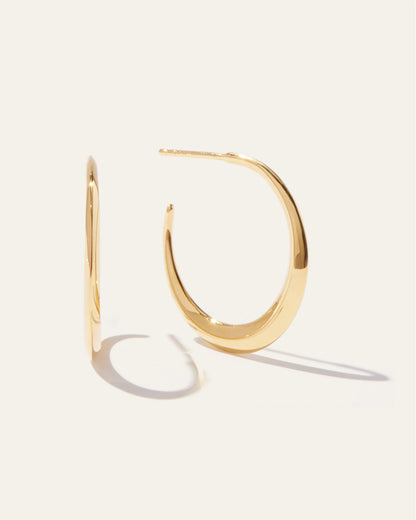 Dress Up Hoops - One Size / Gold Vermeil