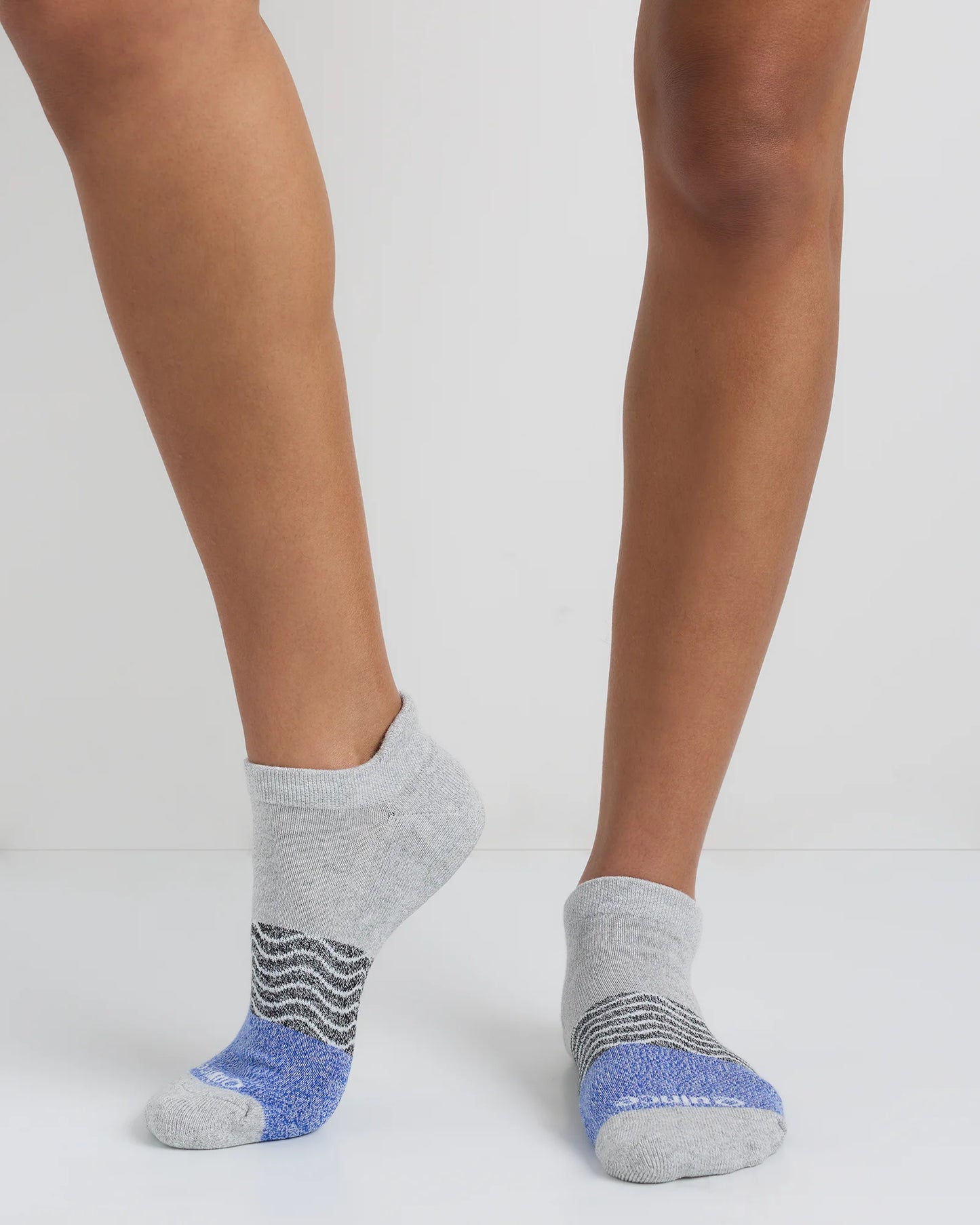 Everyday Cotton Tri-Block Marl Ankle Socks (4-pack) - S / Blue Purple Black Mix