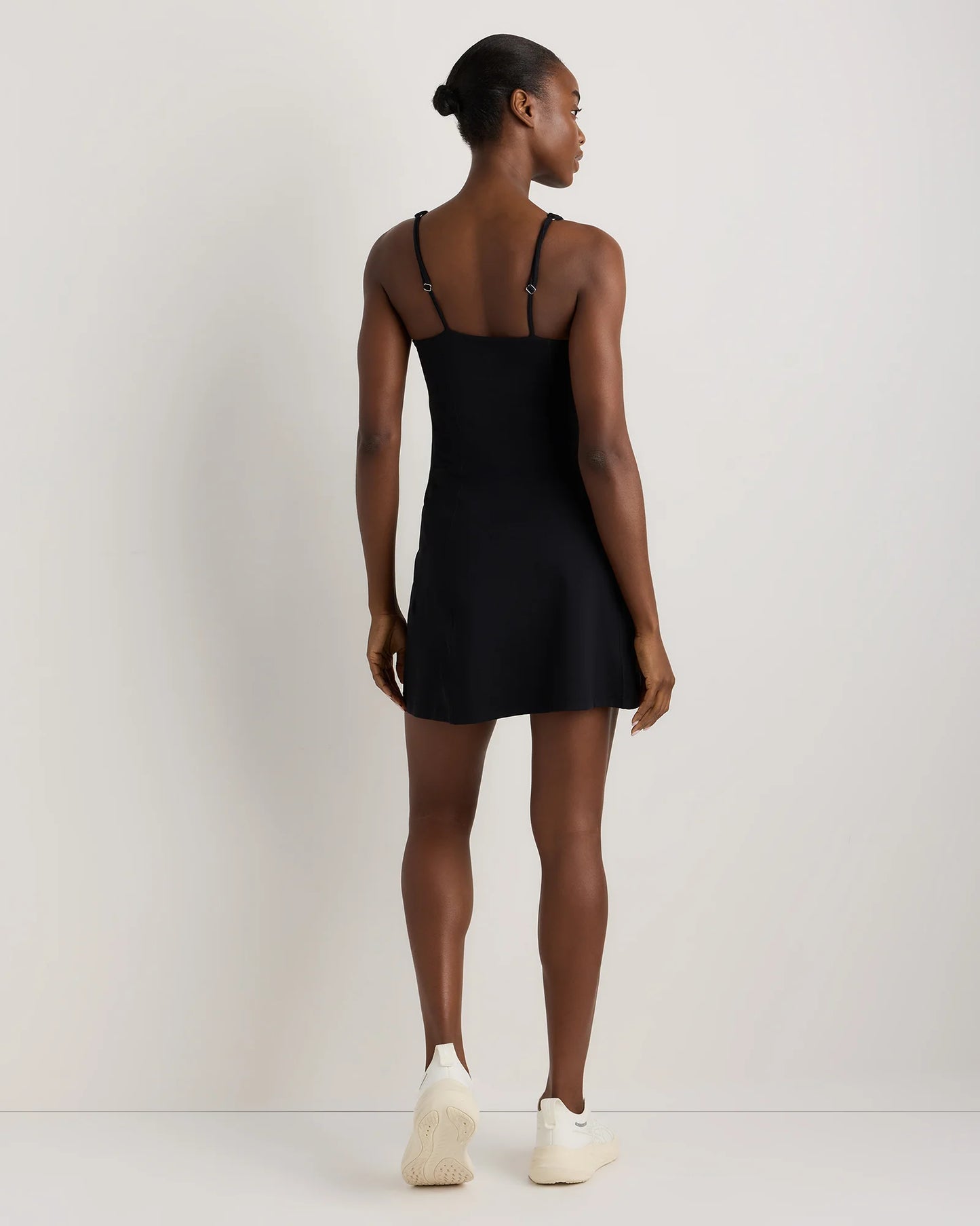 Power-Up Square Neck Dress - XS / Black