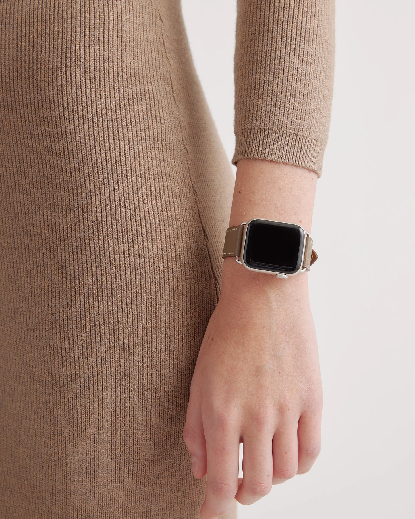 Leather Smartwatch Band - 38mm - 42mm / Cognac