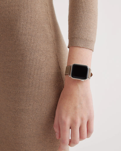 Leather Smartwatch Band - 38mm - 42mm / Cognac