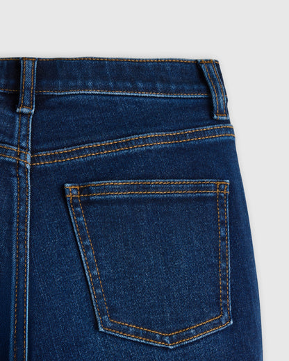 Boys Stretch Straight Jeans - 6 / Dark Wash