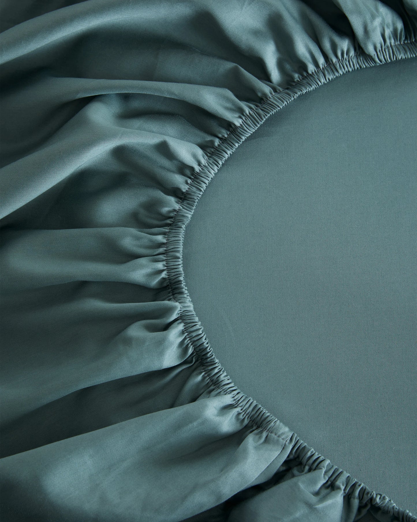 Luxury Organic Sateen Fitted Sheet Set - Cal King / Light Blue