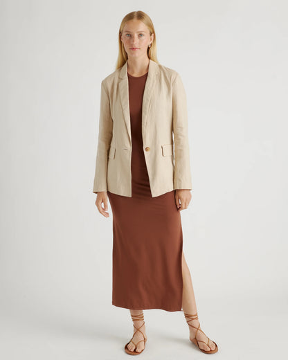 Tencel Jersey Tank Maxi Dress - XS / Brown
