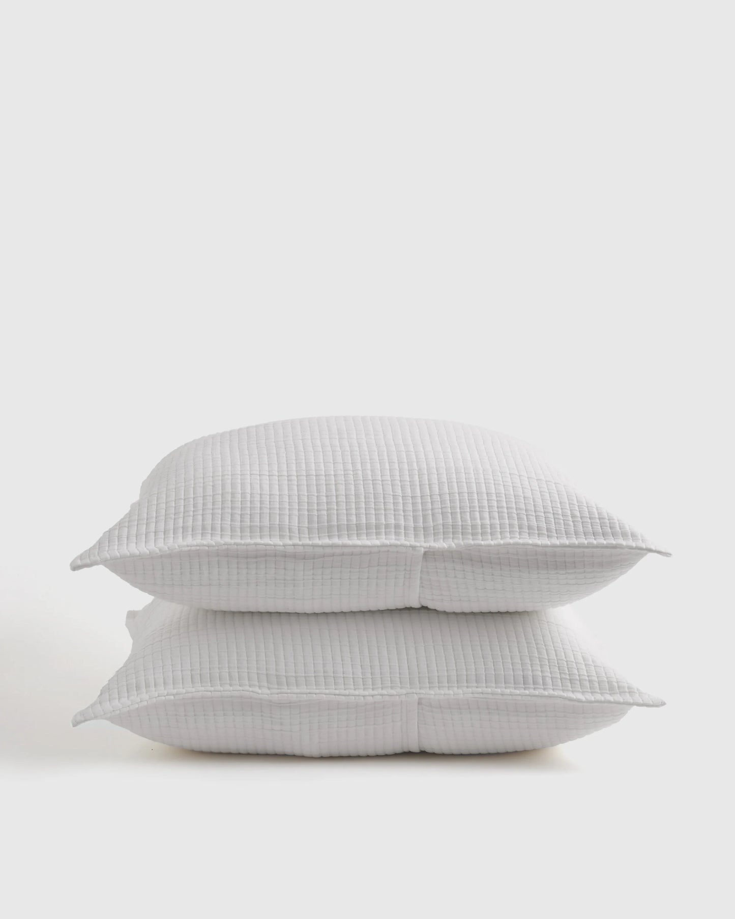 Organic Ribbed Cotton Shams - Standard / Toffee