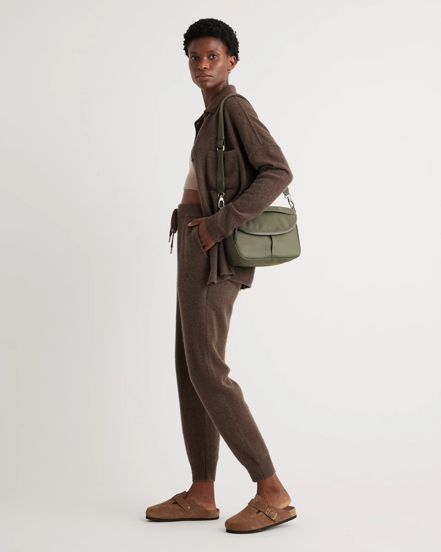 Revive Nylon Foldover Crossbody - One Size / Olive