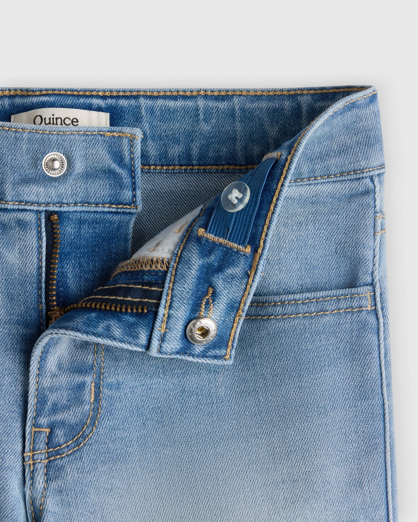 Girls Stretch Denim Short - 6 / Medium Wash