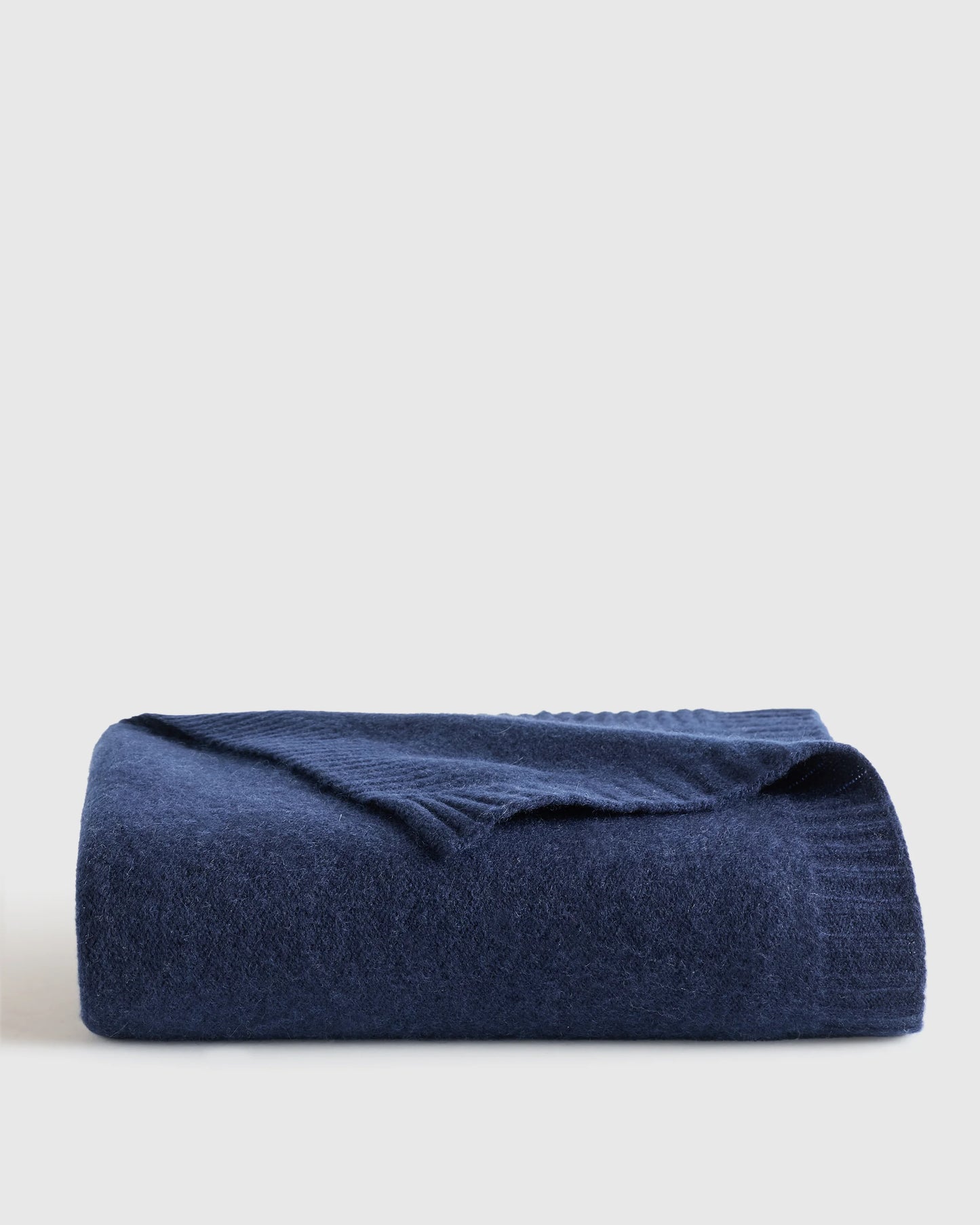 Mongolian Cashmere Luxe Knit Baby Blanket - One Size / True Navy