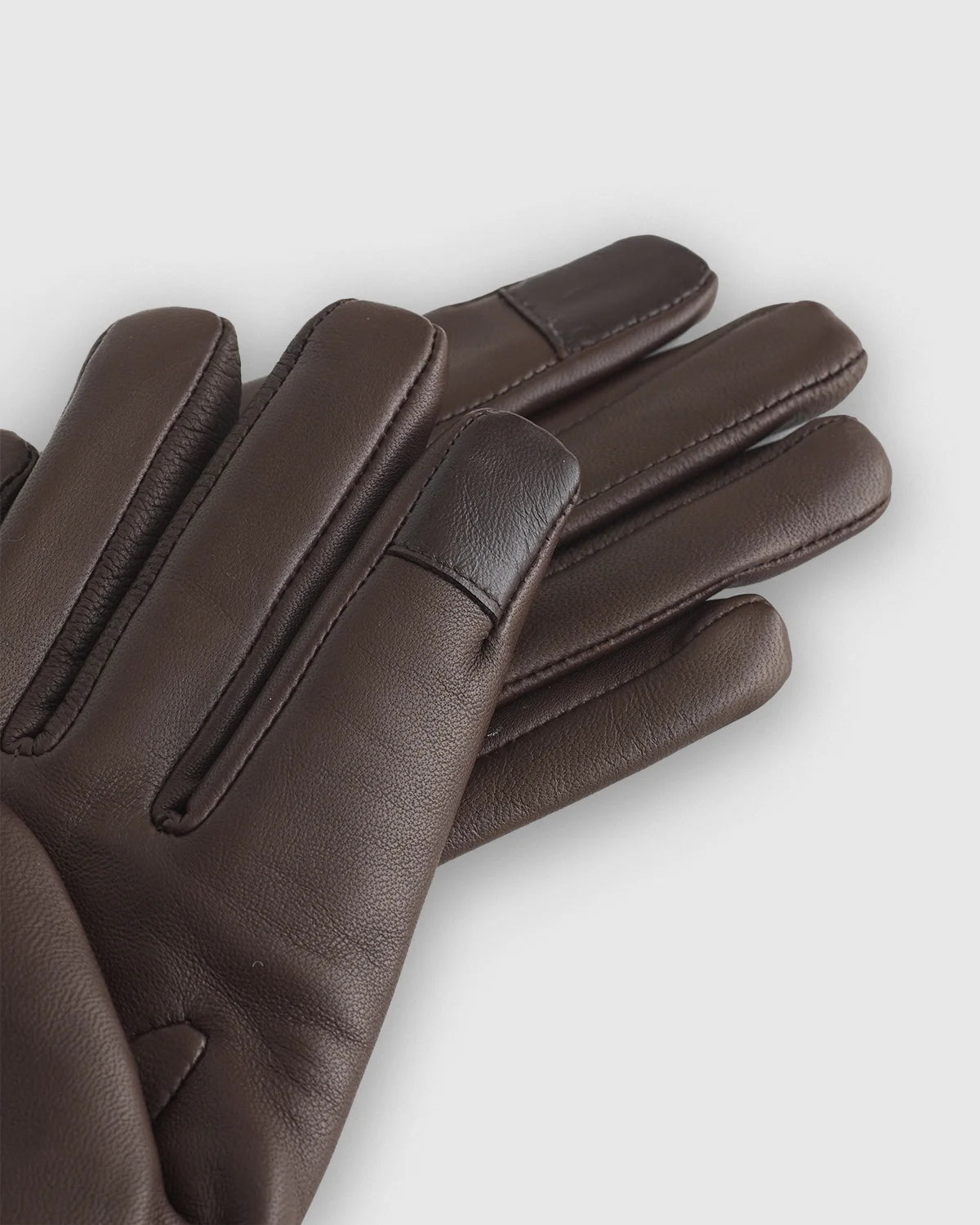 Cashmere Lined Leather Gloves - S / Black