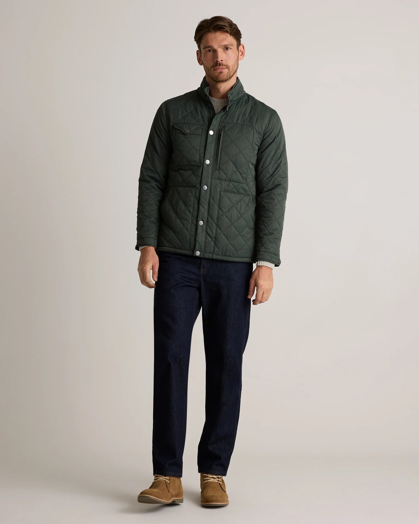 Featherless Quilted Utility Jacket - S / Verdant Pine
