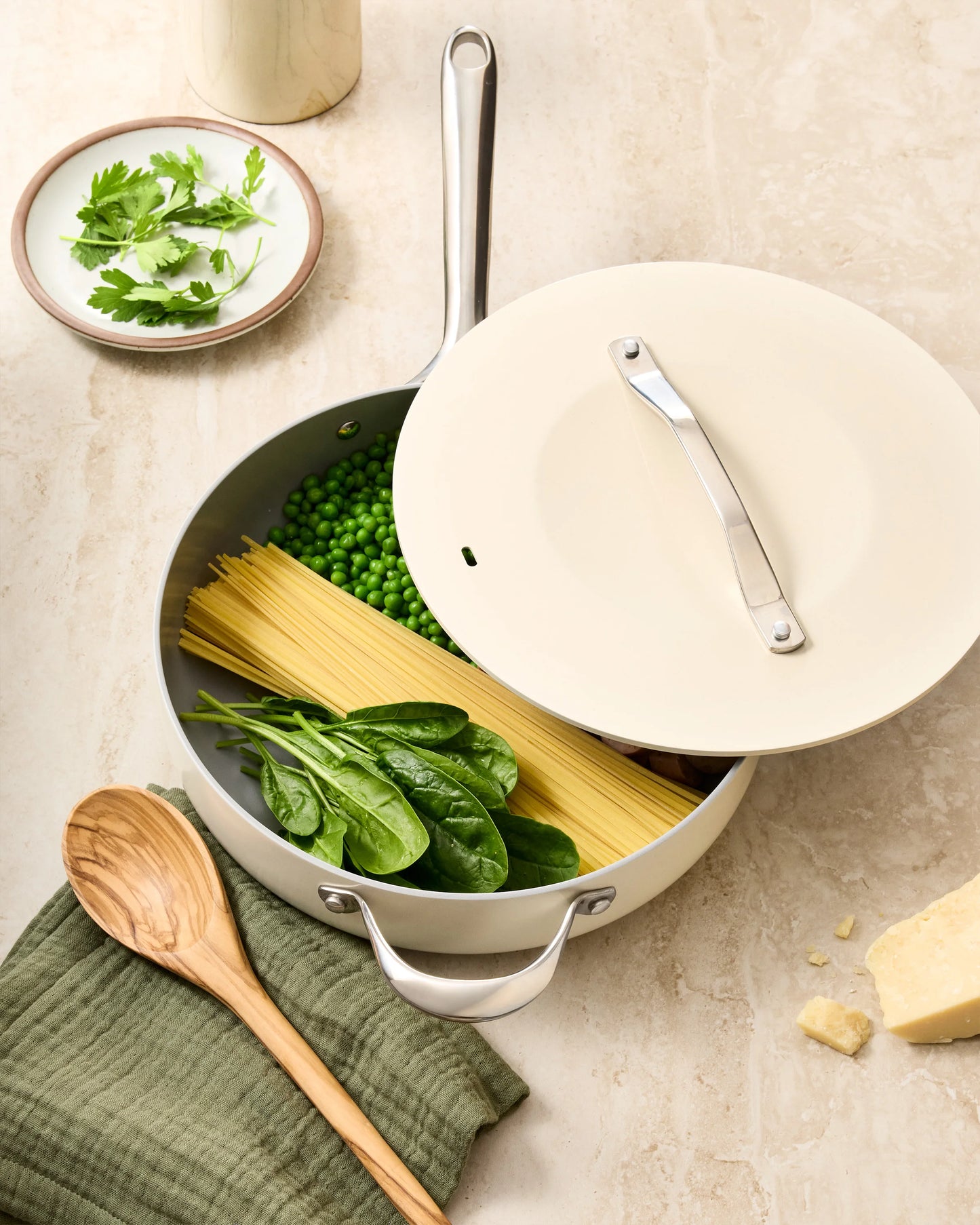 Ceramic Nonstick 7pc Cookware Set - One Size / Navy