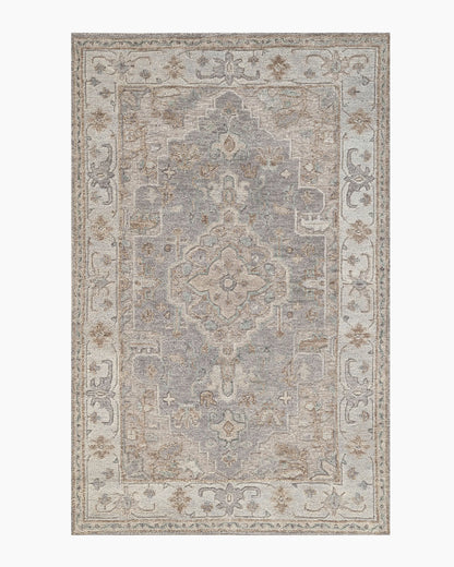 Callahan Hand-Knotted Wool Rug - 5' x 8' / Natural