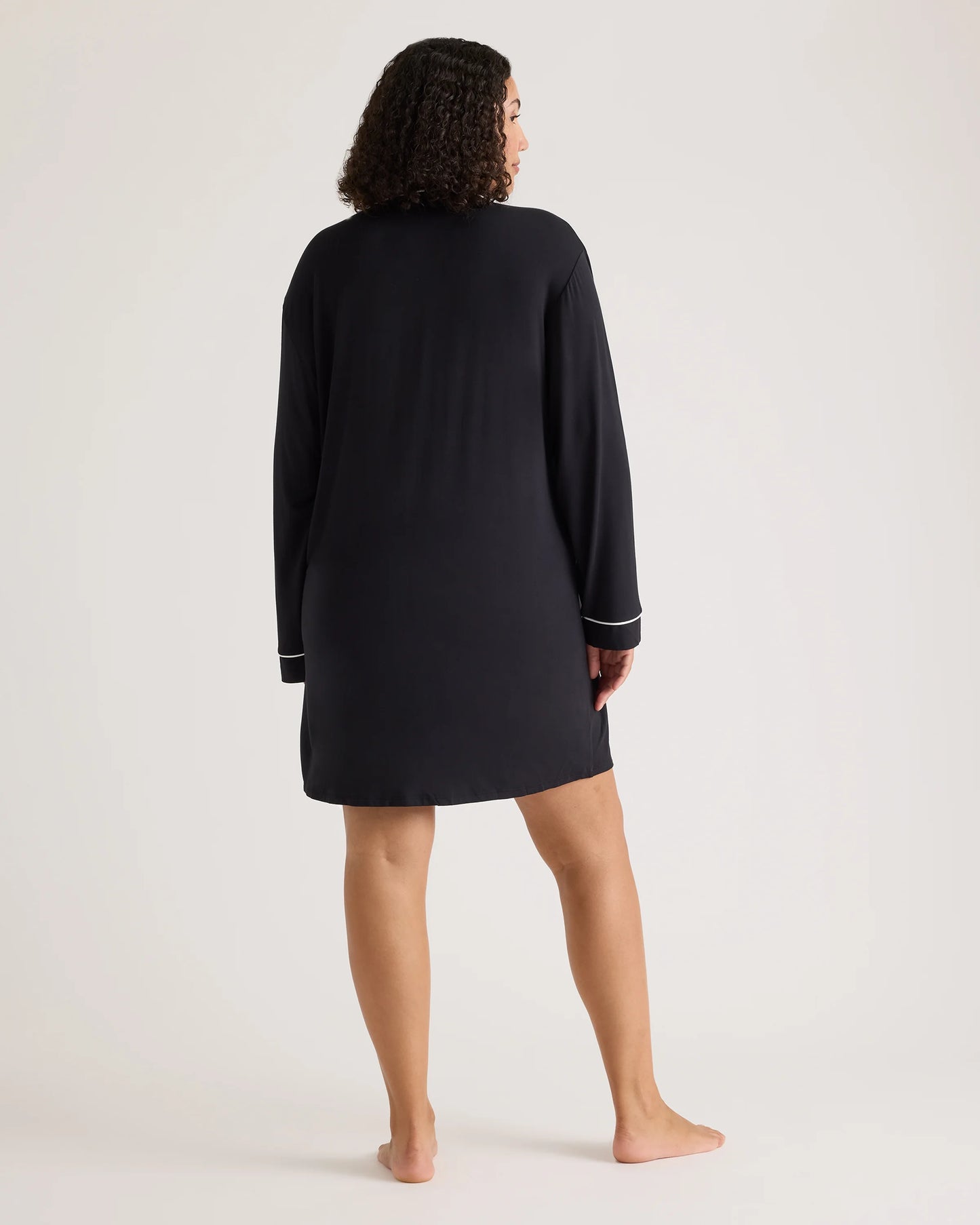 Bamboo Jersey Sleep Shirt - XS / Rhubarb