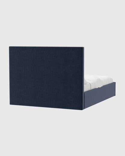 Square Bed in Performance Velvet - Full / Butterscotch