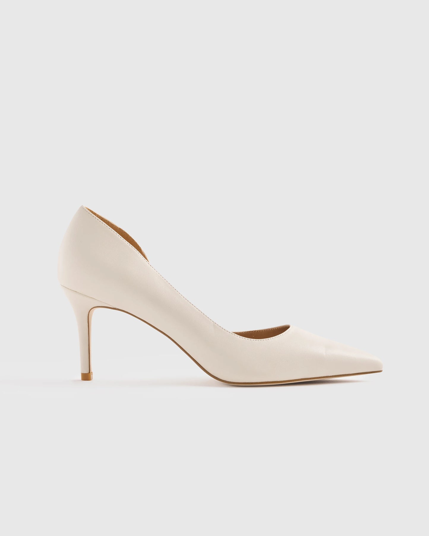 Italian Leather 75mm d'Orsay Pump - 5 / Black