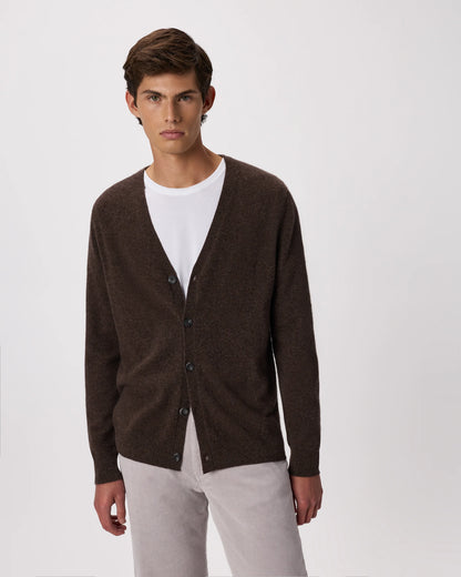 Mongolian Cashmere Cardigan Sweater - S / True Navy