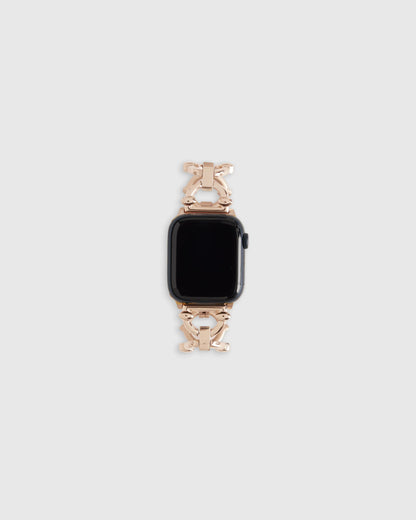 Stainless Steel Chain Link Smartwatch Band - 38mm - 42mm / Gold