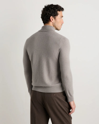 Mongolian Cashmere Turtleneck Sweater - S / Black