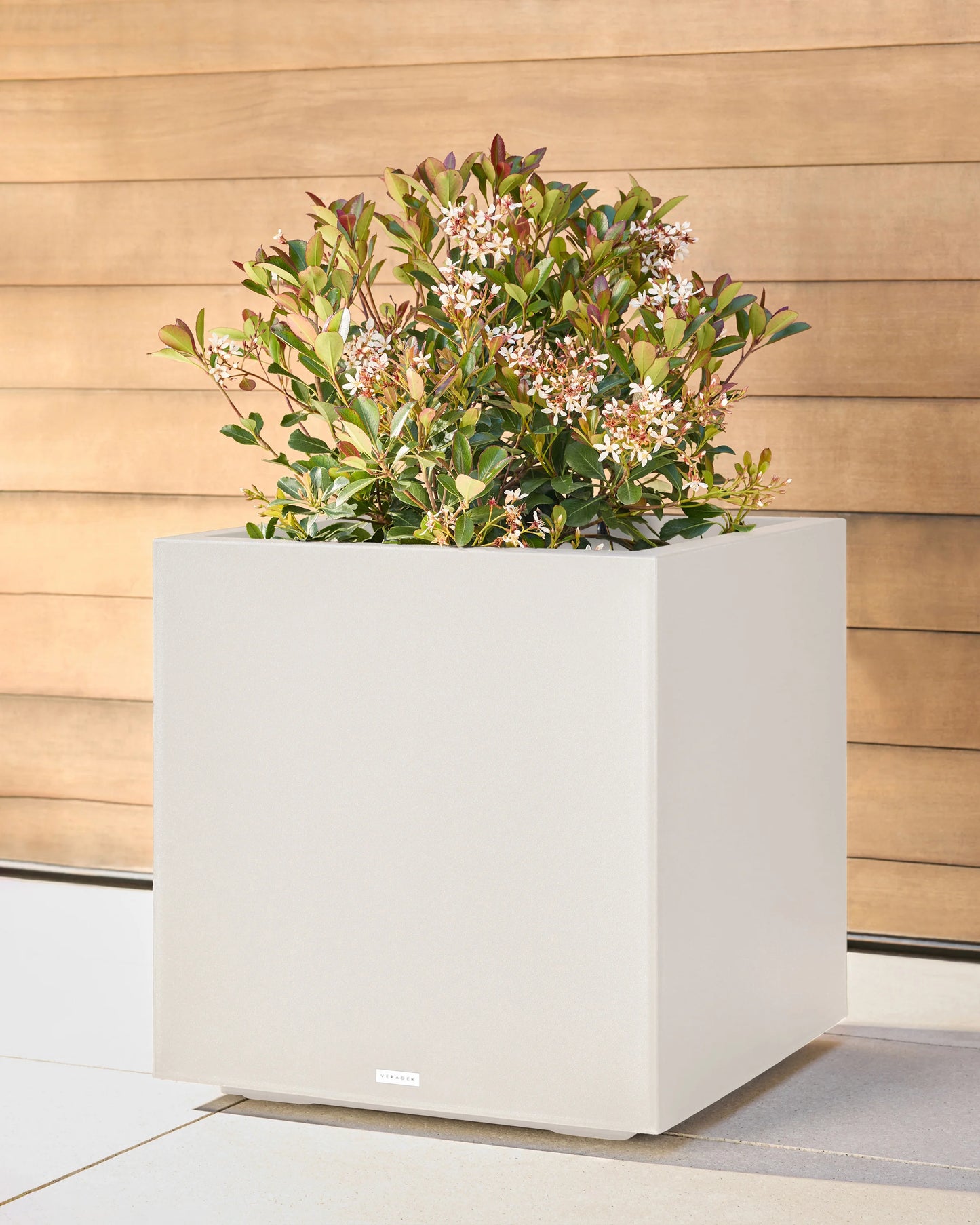 Block Series All Weather Square Planter by Veradek - One Size / Black