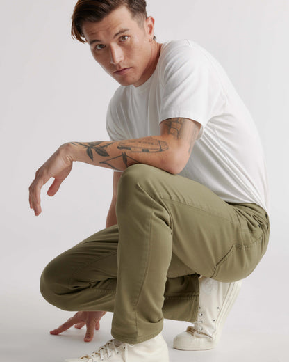 Comfort Stretch Traveler 5-Pocket Pants - Straight - 28X30 / Military Olive