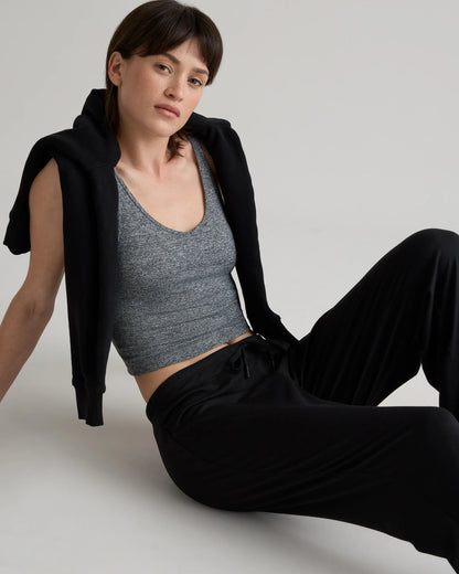 Flowknit Wide Leg Pants - XS / Black