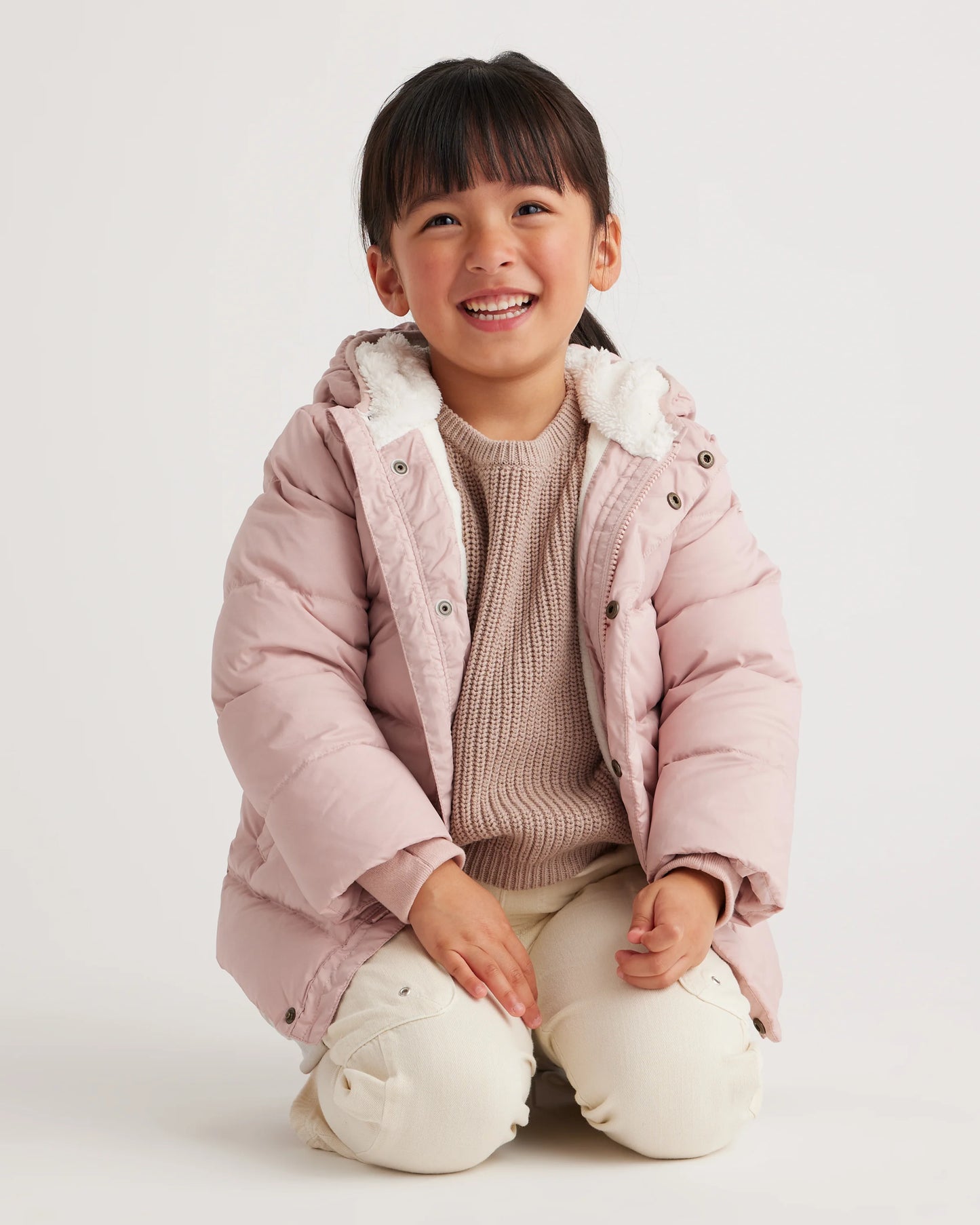 Heavyweight Down Puffer Coat - 2T / Purple Floral