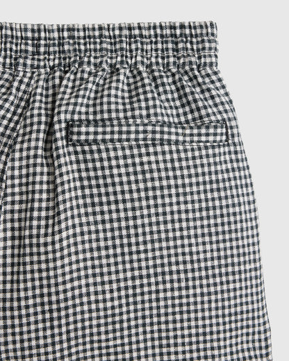 100% European Linen Drawstring Shorts - 6 / Vintage Pink Chambray