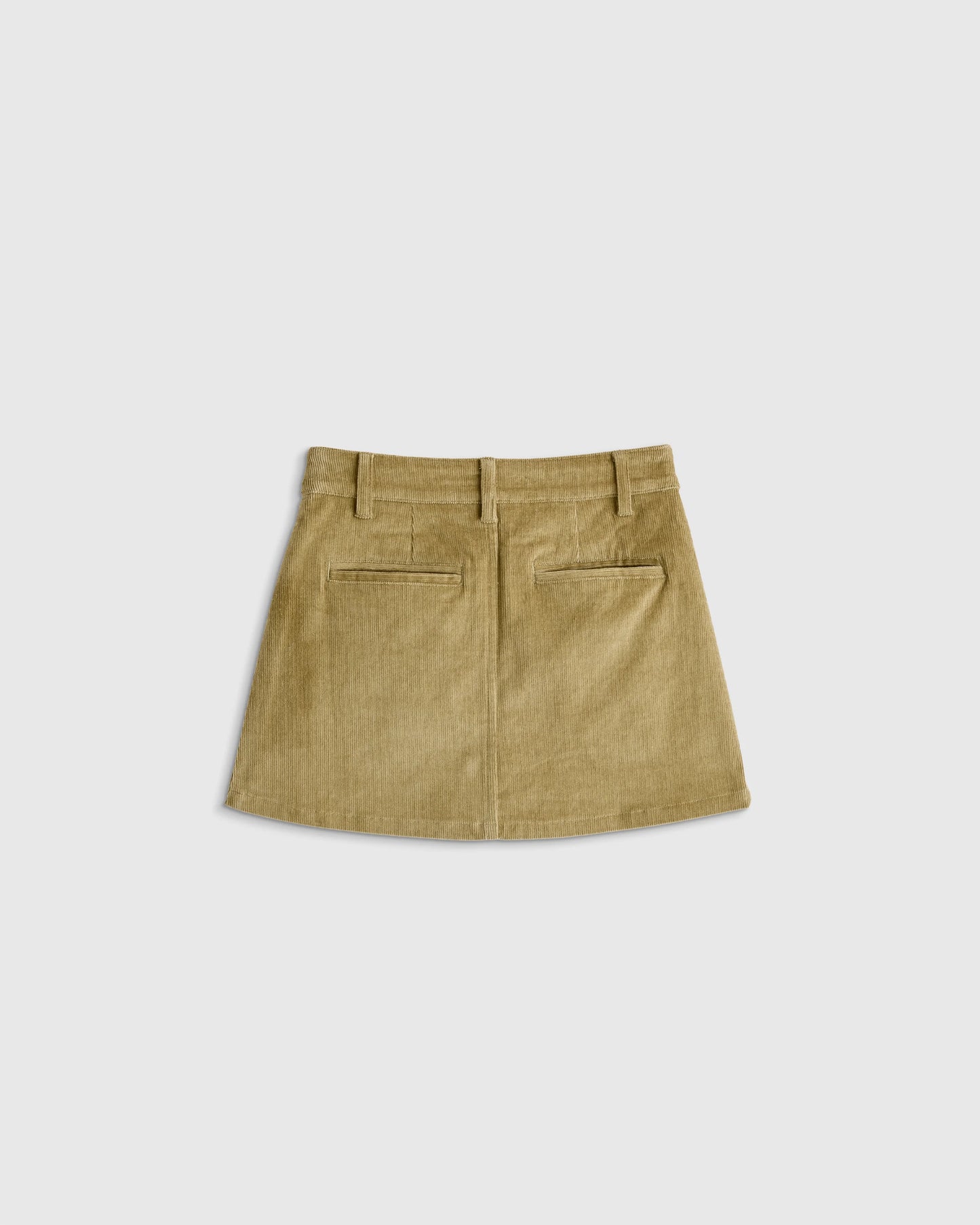 Organic Cotton Stretch Corduroy Skirt - 4T / Dried Herb