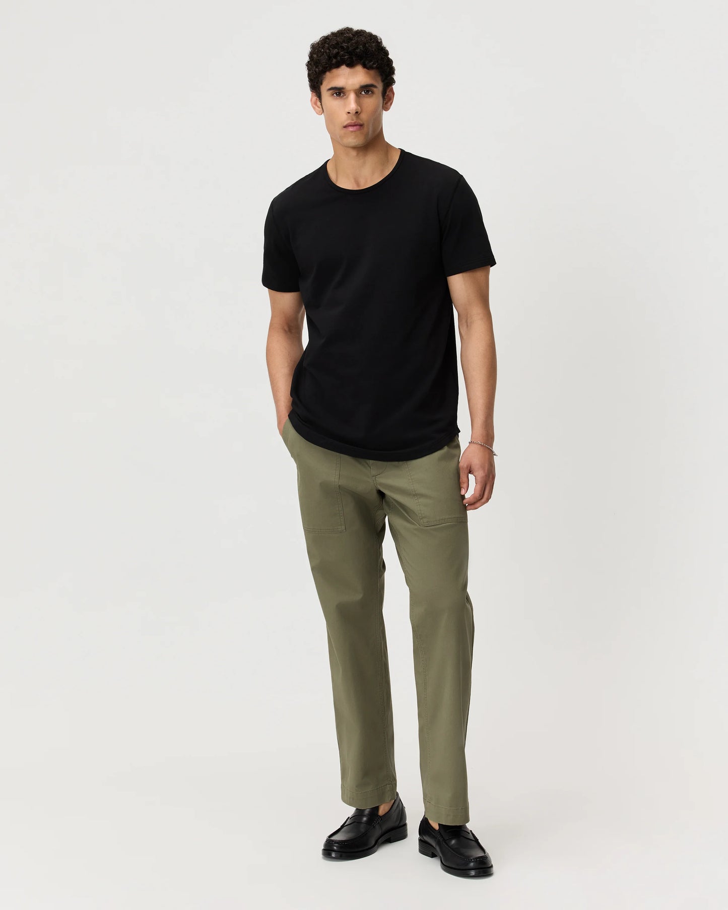 Flex Curve Crewneck Tee (3-Pack) - S / Black