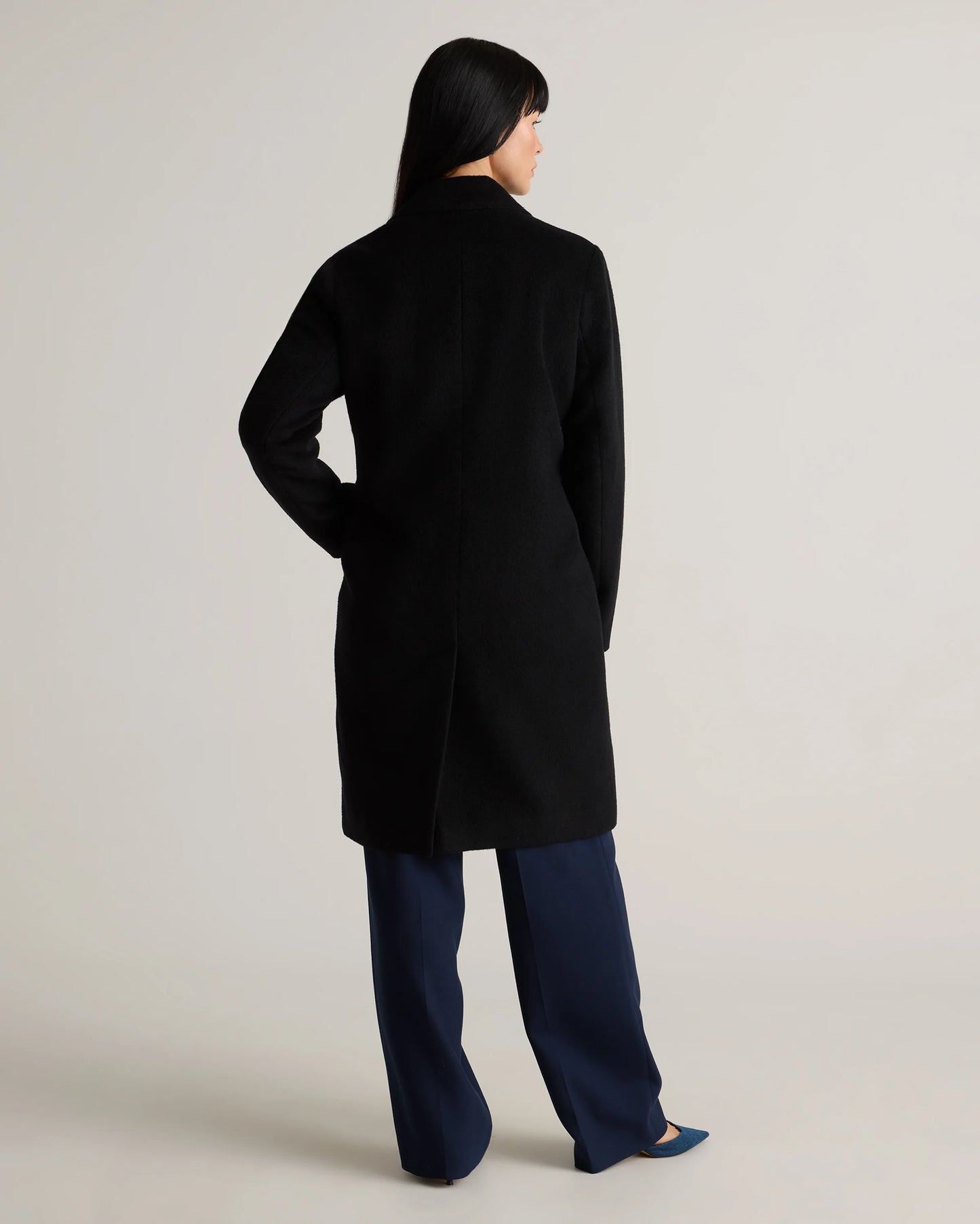 Camel Hair Single-Breasted Midi Coat - XS / Mocha Brown
