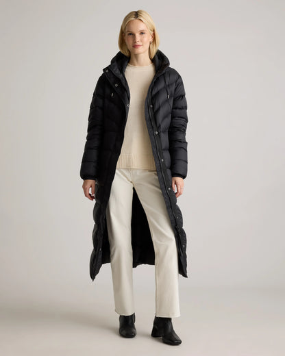 Responsible Down Belted Puffer Maxi Coat - XS / Morel Grey
