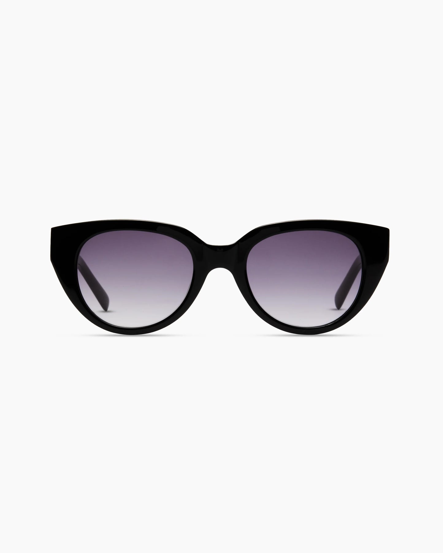 Capri Polarized Acetate Sunglasses - Standard / Black with Grey Gradient lens