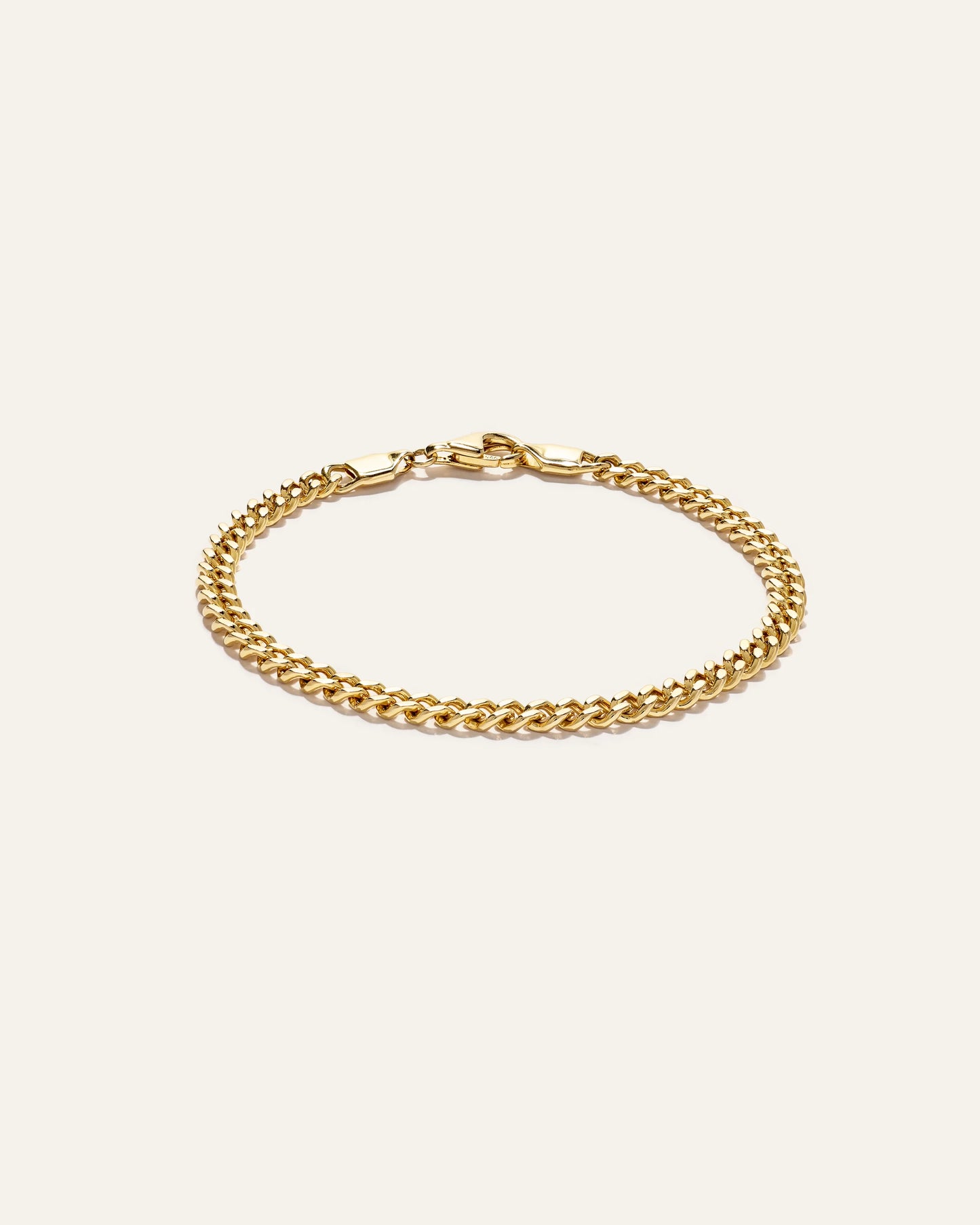 Cuban Curb Chain Bracelet - 7.5" / Gold Vermeil