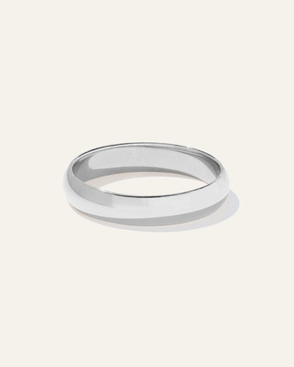 Low Dome Band - 4mm - 6 / Yellow Gold