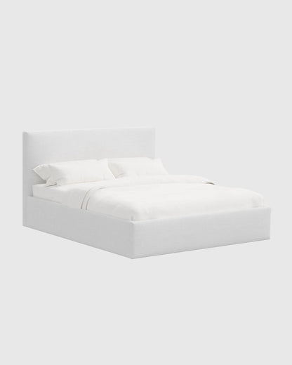 100% Linen Square Bed - Full / Canvas