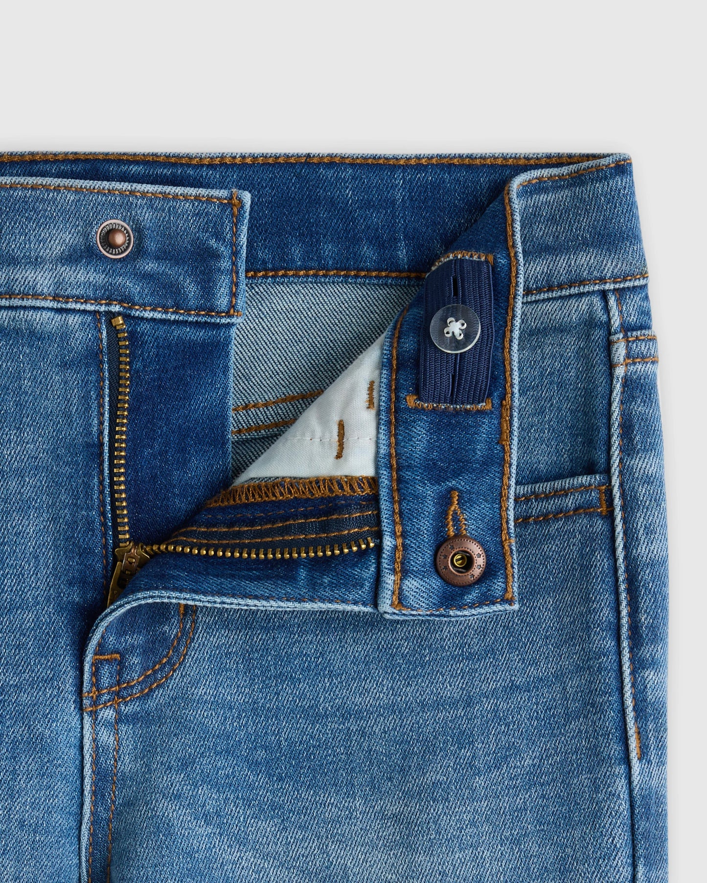 Girls Stretch Flare Jeans - 6 / Medium Wash