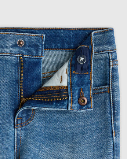 Girls Stretch Flare Jeans - 6 / Medium Wash