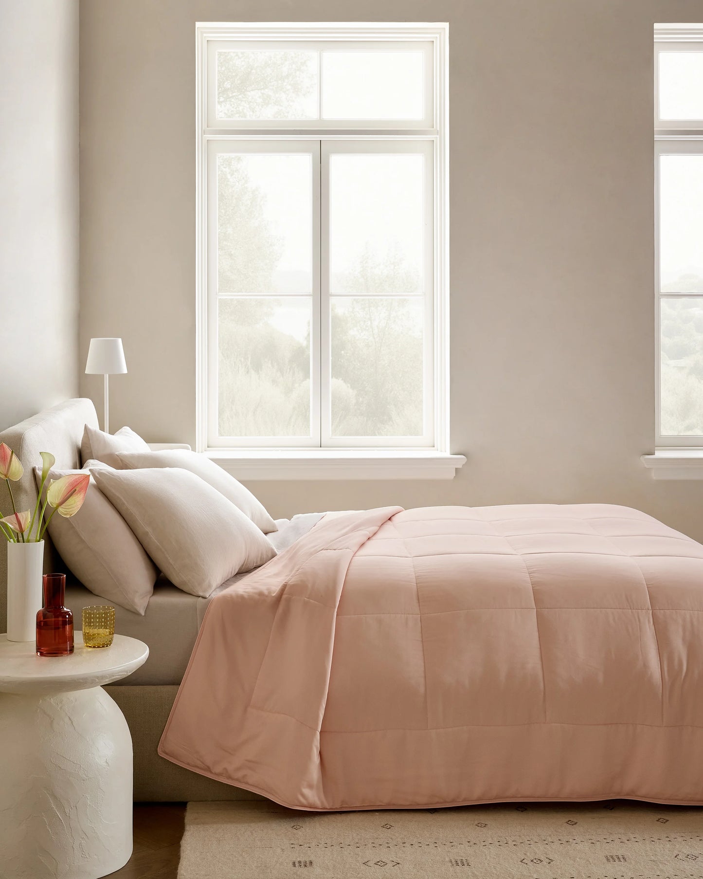Bamboo Comforter - Twin / Soft Pink