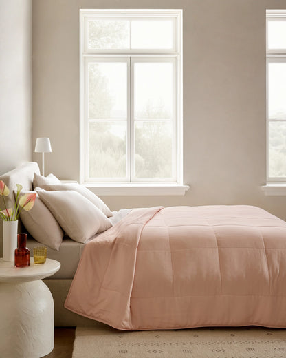 Bamboo Comforter - Twin / Soft Pink
