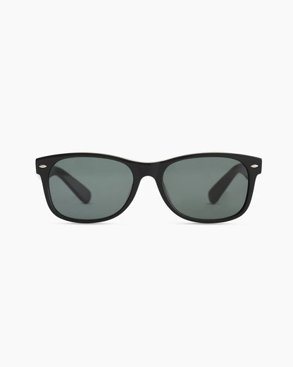 Hayden Polarized Acetate Sunglasses - One Size / Black with Green lens