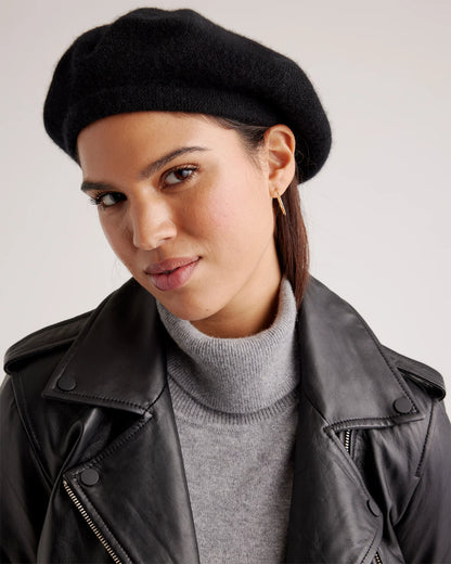Mongolian Cashmere Beret - One Size / Varsity Red