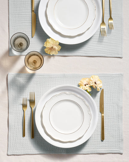Organic Cotton Gauze Placemats - One Size / Chocolate