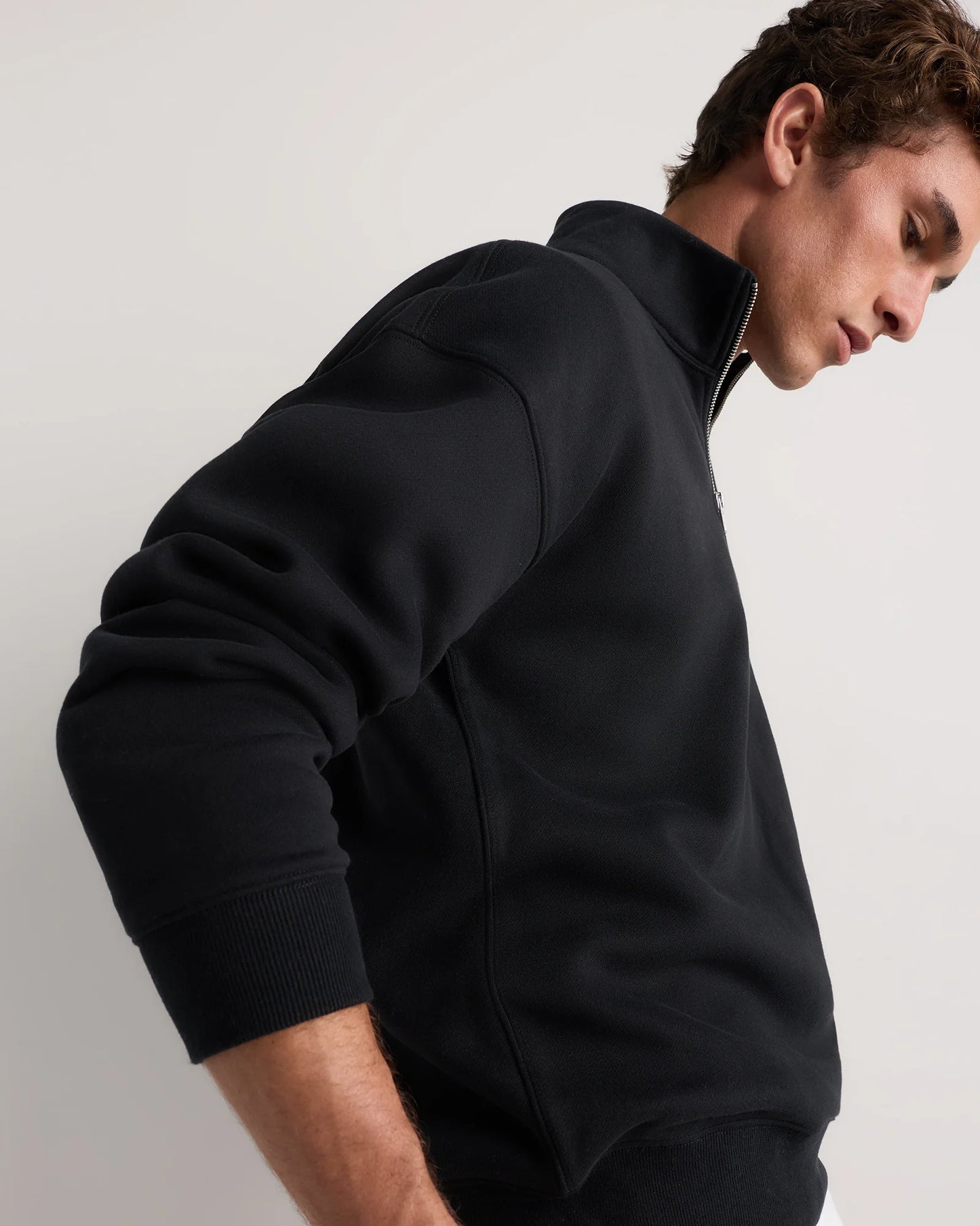 Everyday Fleece Quarter-Zip Sweatshirt - S / Coastal Sage