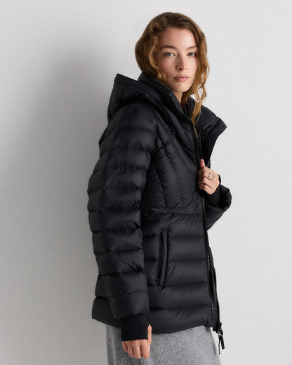 Responsible Down Belted Puffer Coat - XS / Hot Fudge