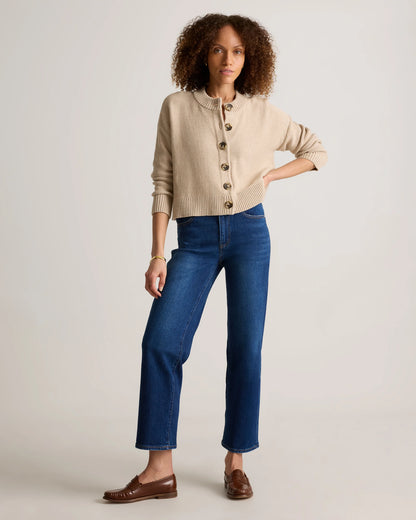 Bella Stretch Cropped Straight Jeans - 24 / Stormy Blue