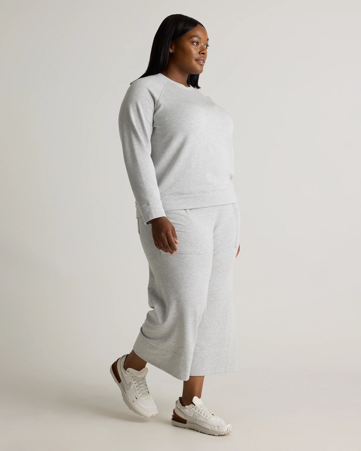 SuperSoft Fleece Crew - 1X / Dried Fig
